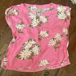 The Beaufort bonnet company pink Daisy flowy shirt or pool cover up size 4t